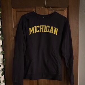 Michigan Black Crew Neck